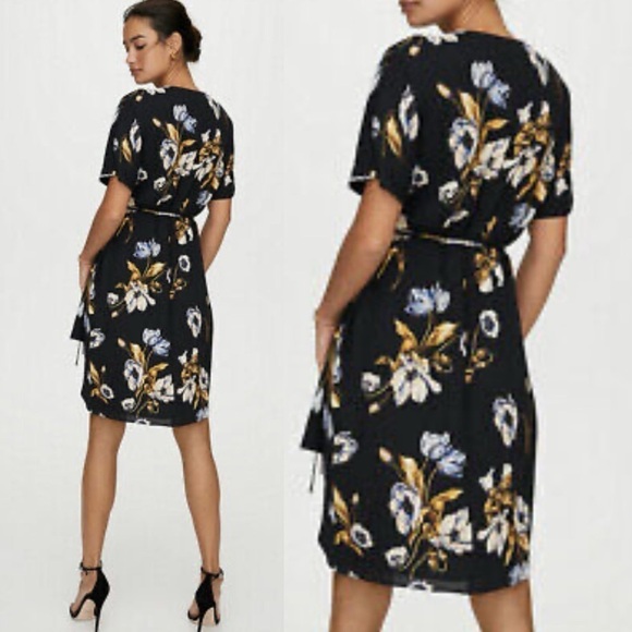 Aritzia Babaton Wallace Wrap Dress - Picture 3 of 6
